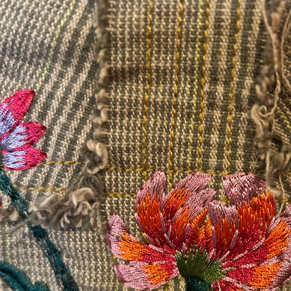 Paparazzi Floral Embroidered Blazer Where There Is Love Boho Blazer XL - Picture 7 of 14